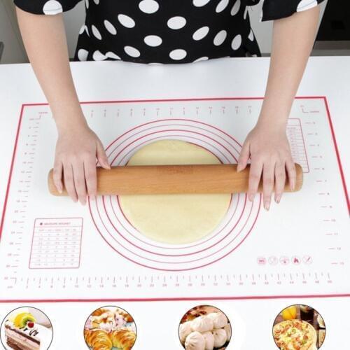 60*40CM Non Stick Silicone Baking Mats Sheet Pizza Dough Pad Kneading Mat Kitchen Cooking Pastry Sheet Oven Liner Pastry Tools