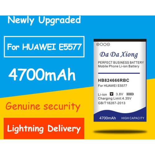 Free shipping 4700mAh HB824666RBC Battery for Huawei E5577 EBS-937 WIFI Router Li-ion Replacement batteries