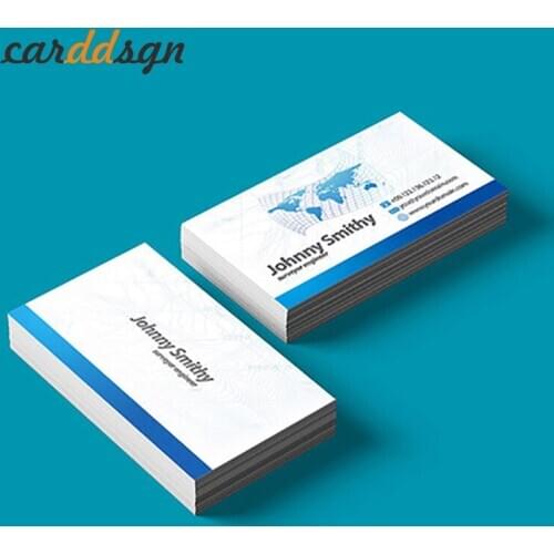 Carddsgn Free design in 200pc/500pc/1000pc/lot Paper business card 300gsm paper cards with logo printing Free Shipping 90x54mm