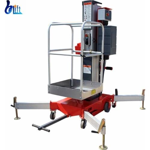 Ce Certificated Mini Aluminum Aerial Hydraulic Man Lift Crane