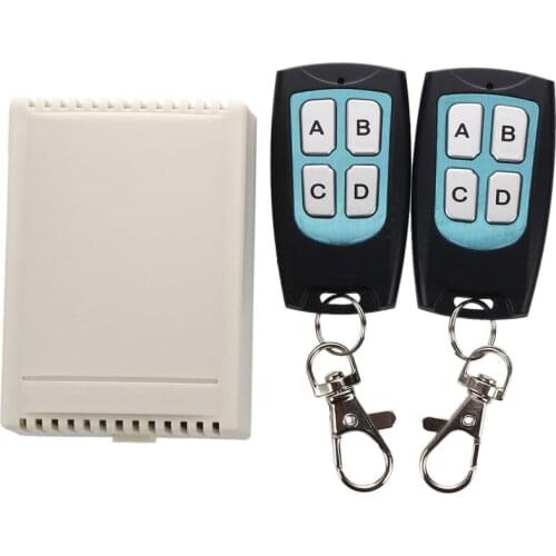 DC 12V 4 Channel 200M Wireless RF Remote Control Switch 2 Transmitter + Receiver