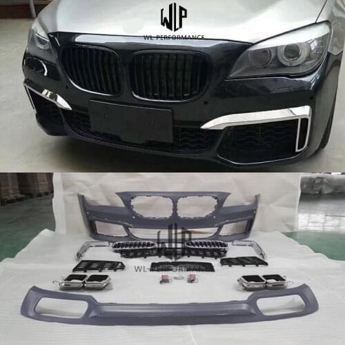 F02 M760 PP Unpainted Car body kit Front Rear bumper Side Skirts For BMW F02 7 series 740i 745i 760i 2009-2015