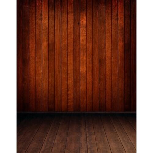 5x7ft Wooden Floor Brown Wooden Wall Photography Backdrops Photo Props Studio Background