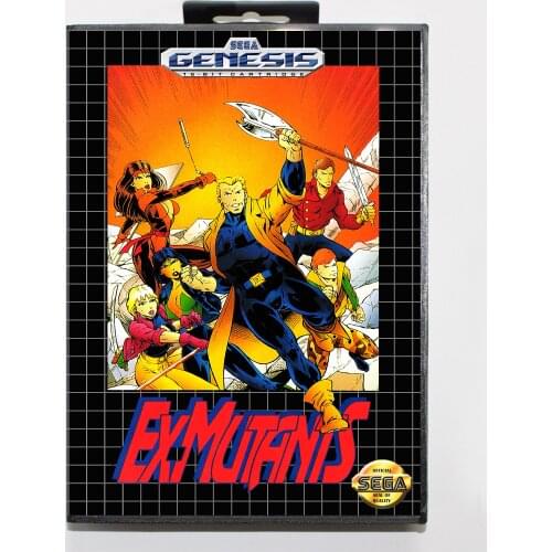 Ex-Mutants 16bit MD Game Card For Sega Mega Drive/ Genesis with Retail Box