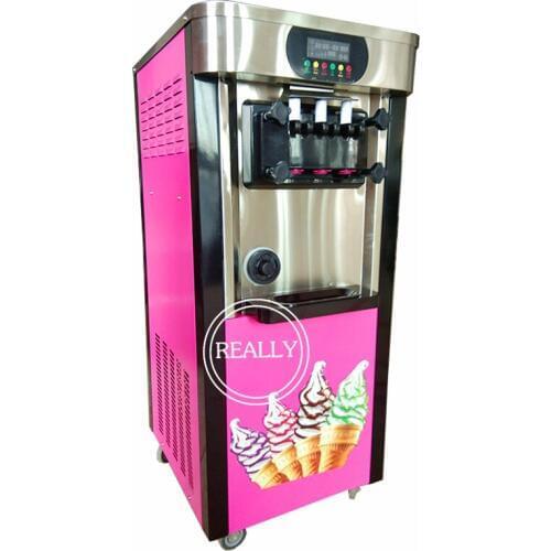 New style commercial stainless steel soft serve ice cream machine/ice cream roll making machine/soft ice cream machine