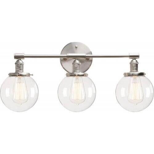 Bedroom Wall Lamps Stair Living Room Decoration Wall Light Glass Three Ball Heads Vintage Indoor Lighting Fixtures
