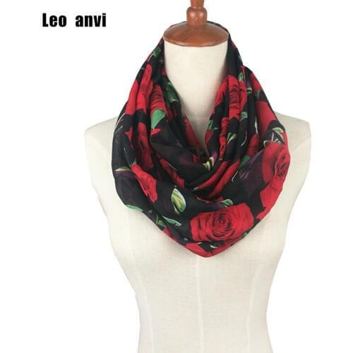 New Design Women silk Ladies scarf floral Print chiffon hijab soft Wrap Shawl Neck Rings tube leopard pattern color bandana