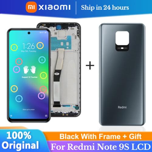 Original 6.67'' Display For Xiaomi Redmi Note 9S LCD 10 Touches Screen Replacement For Redmi Note 9 Pro/Max M2003J6A1G lcd