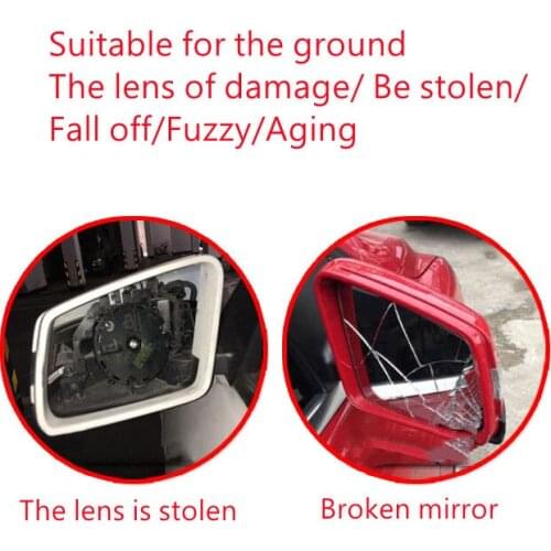 QDAEROHIVE Car Side Rearview Mirror Glass Lens can Heat For Hyundai Santa 2009-2017