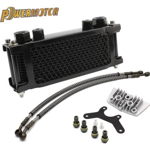Motorcycle Oil Cooling Cooler Radiator Oil Cooler Set For 50cc 70cc 90cc 110cc 125cc 140cc Horizontal Engine Chinese Made Monkey