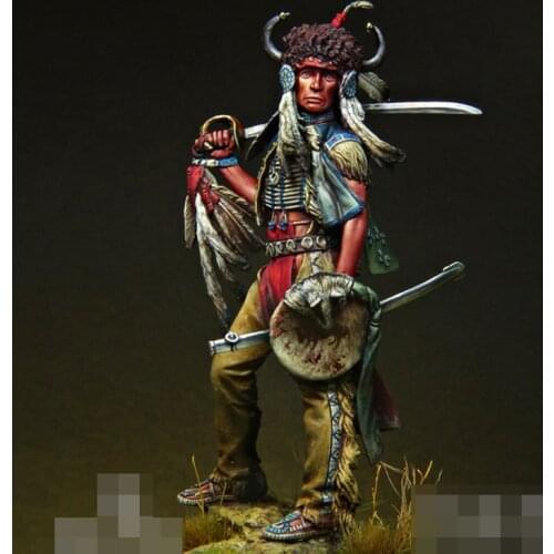 1/24 Sioux Dakota Warrior, 1876, Resin Model figure GK, Unassembled and unpainted kit