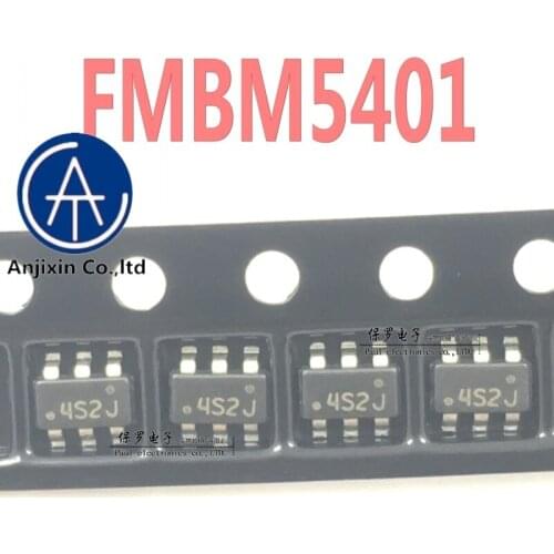 10pcs 100% orginal and newPNP transistor FMBM5401 silk screen 4S2 SOT23-6 real stock