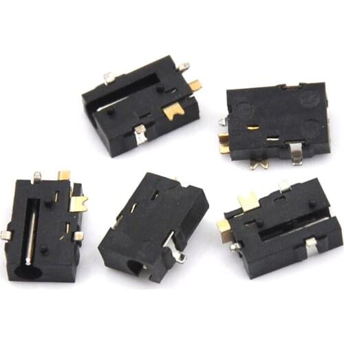 10pcs/lot DC-056 DC Power Socket DC056 2.5-0.7 MM 2.5X0.7MM SMD SMT 5PINS Tablet Power Sockets Female Connector Soldering ROHS