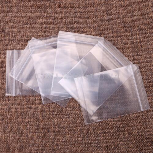 100 pcs Plastic Bags white Grip Self Press Seal Resealable Zip Lock Clear Cookie Cake Candy Bags Drop Shipping