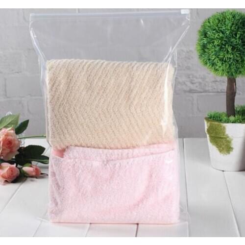 100pcs Clear Plastic Storage Bag Ziplock Travel Bags large Zip Lock Valve Slide Seal Packing For Cosmetic Clothing bags