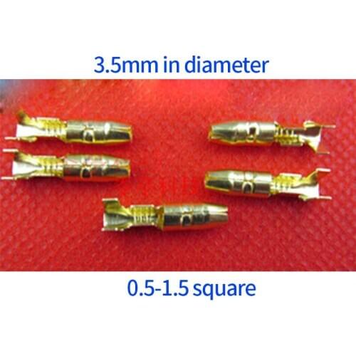 50set 3.5mm Crimp Terminal Female Spade Connector +Male Spade Connector