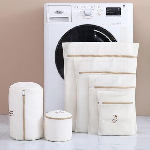 6Pcs/Set Laundry Bag Embroidery Washing Bag Washing Machine Storage Mesh Bag Thickening Bra Bag Home Accessories Laundry Tool