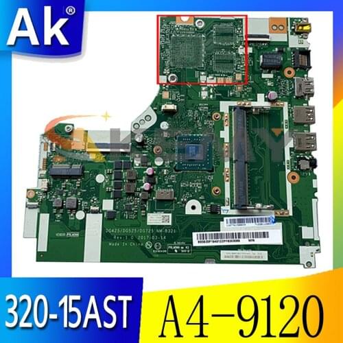 Akemy For Lenovo 320-15AST 320-17AST 330-15AST Laptop Motherboard DG425 DG525 DG725 NM-B321 AMD A4-9120 CPU DDR4 Work