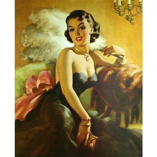 Diamond Embroidery Classical European Woman Full Diamond Painting 5D DIY Cross Stitch Home Decoration Handmade Products Picture