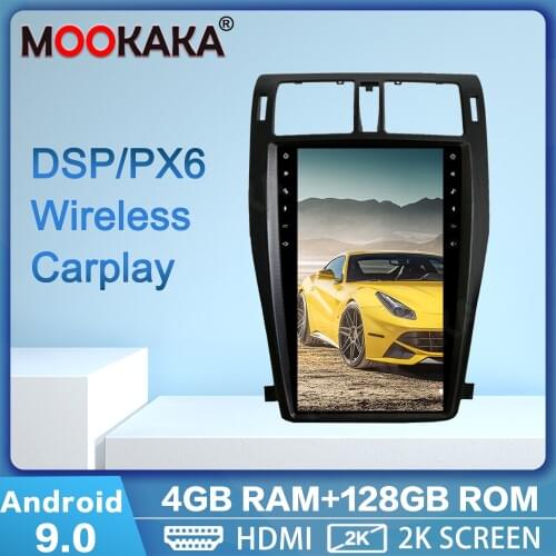 PX6 4+128G Tesla Screen For TOYOTA CROWN 2013 Navigation Android 9.0 Car Multimedia Player Auto Audio Radio Stereo Head Unit DSP