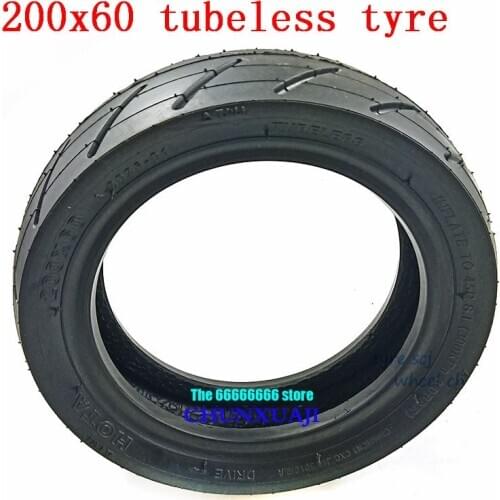 Free shipping 200x60 electric scooter tubeless tire explosion-proof tyre 8 inch pneumatic tire 200*60 for Skateboard