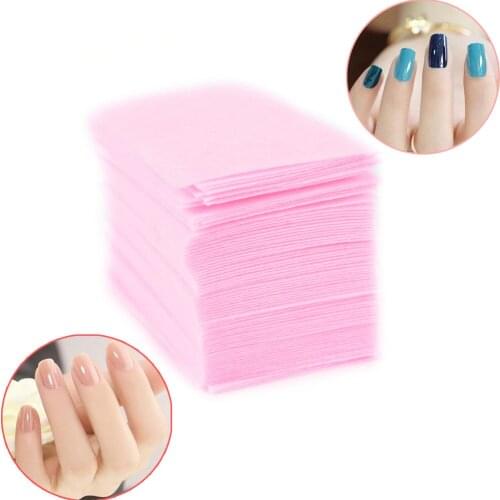 Lint-Free Wipes Napkins Manicure Remove Nails Varnish Cotton Pads Nail Art Tools Lint free Nail Gel Polish Removal Wraps