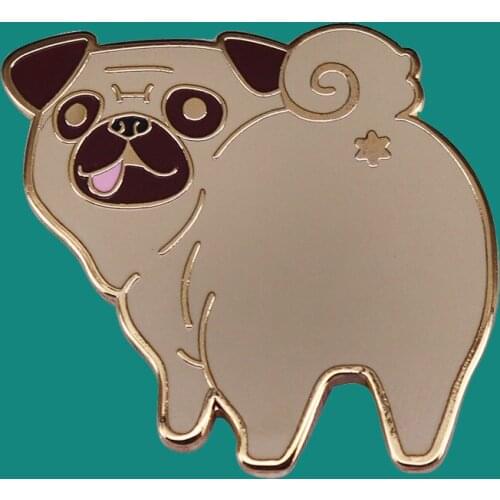 Cute Dog Lapel Enamel Brooch pins Collecting Cartoon Metal Badges Children Fashion Jewelry Gifts Adorn Backpack Collar Hat