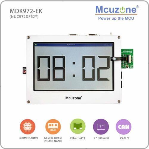 MDK972-EK_T70 NUC972 NUC970 64MB DDR2 16MB+256MB FLASH,LCDC, JPEG codec, 7" 800480 TFTLCD with TP, QT GUI,usb wifi,N99141 CAN