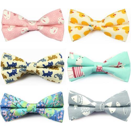 New Cotton Bowtie Brand Popular Carton Bow ties Apparel Neckwear Casual Mens Business Bow Tie for Men Wedding 6cm Cravat