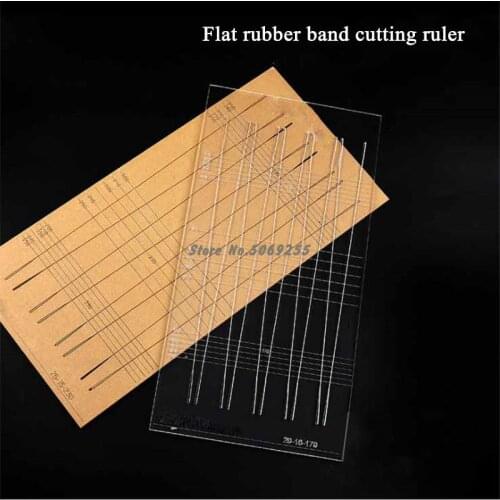 Hot sale slingshot rubber band cutting ruler flat flat slingshot hunting tool accessories