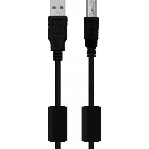 USB 2.0 printer cable 1.5M 5ft USB 2.0 A male to B male with ferrite cores(cooper conductor+foling+AL braiding)