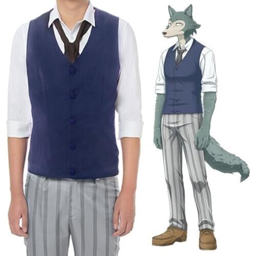 Anime Comic BEASTARS Cosplay Costumes Legoshi Cosplay Costume Men School Uniforms Suits Jacket leisure suit Clothes High Quality