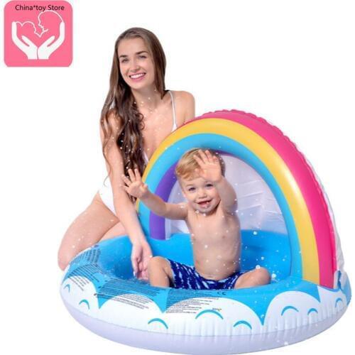 New Cartoon Inflatable Baby Water Basin Ocean Ball Pool Children Bath Toys Pool Parent-child Toys PVC Inflatable Pool