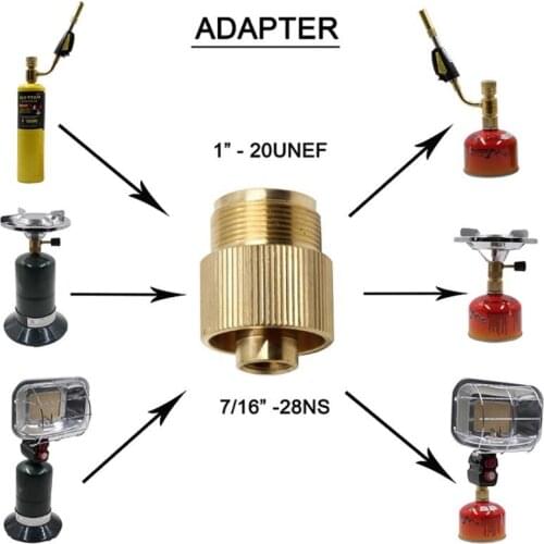 Outdoor Gas Tank Propane Refill Adapter Solid Brass Stove Connector Copper Converter