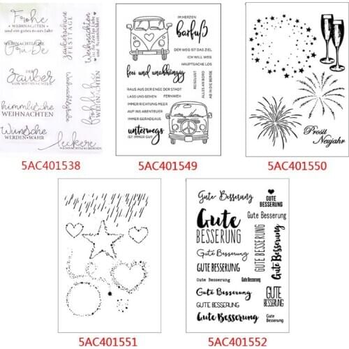 Front Letter Silicone Clear Seal Stamp DIY Scrapbooking Embossing Photo Album Decorative Paper Card Craft Art Handmade Gift