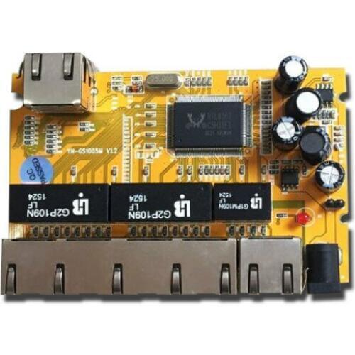 OEM/ODM best seller 6 Port 10/100/1000Mbps ethernet module 6 port gigabit ethernet switch board Pcba switch board10/100/1000M