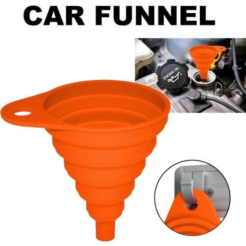 Silicone Folding Funnel Car Funnel 2pcs Folding Funnel Auto Funnel Diesel Fluid Easy To Clean Fuel