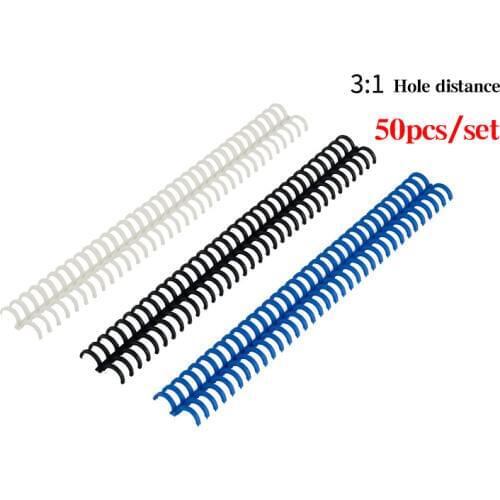 50pc/set 34-hole iron ring binding machine supplies 3: 1 Repeated use Easy to disassemble and install Metal ring binding