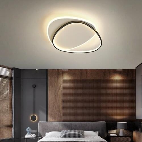 Triangle Bedroom Lamp Simple Round Master Room Light Creative Home Decor Room Study Ceiling Lights Indoor Lighting Free Shipping