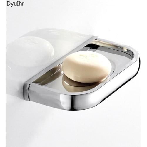 Bathroom accessories bright silver electroplating chrome-plated brass soap net soap dish European style bathroom soap dish