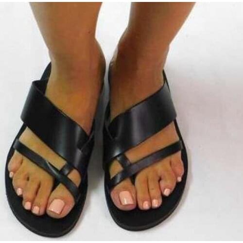 2021New Fashion Casual Shoes Women Breathable Sandals Flat Beach Shoes Ladies Sandals Summer Shoes Woman Black sizes 35-43