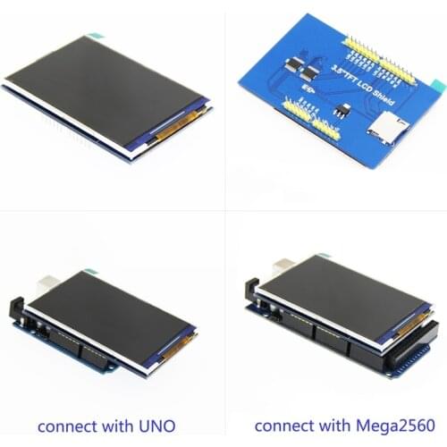 3.5 inch TFT LCD Screen Module 3.3V/5V ILI9486/ILI9488 Ultra HD 320X480 for MEGA 2560 R3 Board and UNO R3