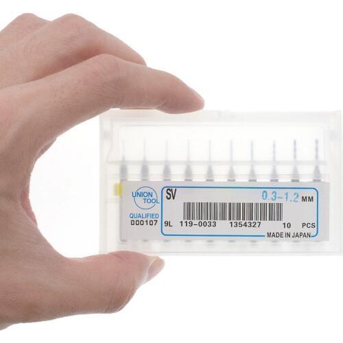 10pcs 0.3mm to 1.2mm PCB mini drill Bit tungsten steel carbide for print circuit board cnc drill Bits Machine