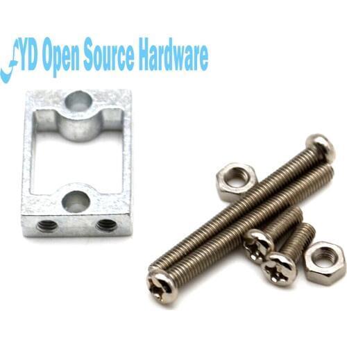 5set TT Motor Aluminum Alloy Bracket Smart Car Chassis Wheel Screw Fasteners