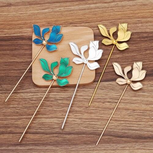 5 Pieces Metal Hair Sticks Hairpin Bridal Hair Chopsticks Diy Hair Accessories For Women