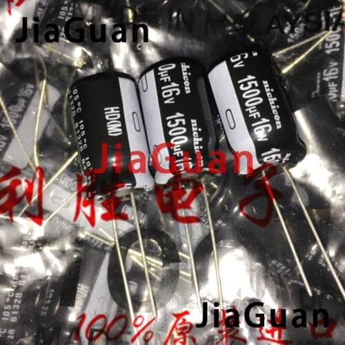 20PCS NEW NICHICON HD 16V1500UF 12.5X20MM Aluminum electrolytic capacitor 1500UF 16V high frequency low resistance 1500uF/16V