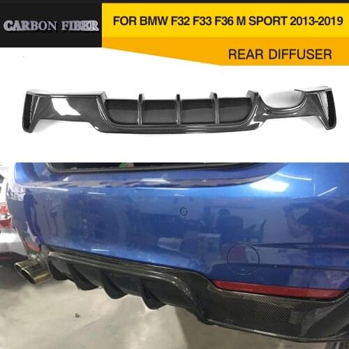 M4 Carbon Fiber / ABS Rear Diffuser Bumper Lip For BMW 4 Series F32 F33 F36 M Sport 435i 440i Coupe Hatchback 2013-2019