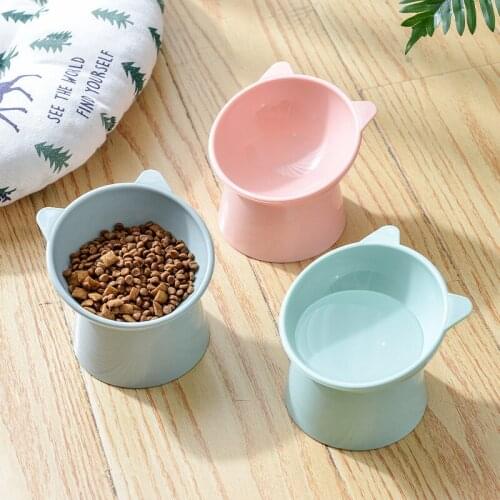 High Foot Cat Bowl Dog Bowl With Stand Pet Feeding Cat Water Bowl For Cats Food Pet Bowls For Dogs Feeder Product Supplies