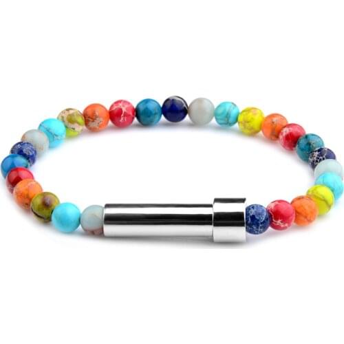 Colorful Crystal Stone Beads Bracelets&Bangles For Men Women Threaded Clasp Adjustable Length Charm Yoga Power Fashion Jewelry