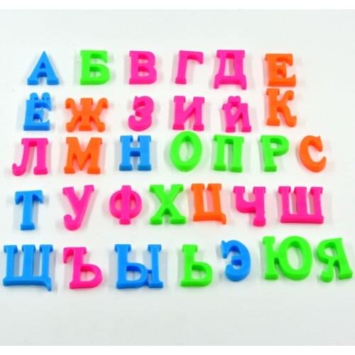 Russian Alphabet Fridge Refrigerator Message Board Kids Magnetic Letters Children Educational & Learning Toys Magnets Alphabets